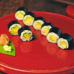 Avocado Maki at Golden State Vegan Sushi in Bangkok