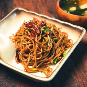 Chili Soba at Golden State Vegan Sushi in Bangkok