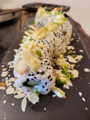 California roll at Golden State Vegan Sushi in Bangkok