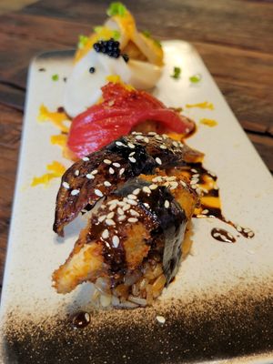 Nigiri special at Golden State Vegan Sushi in Bangkok