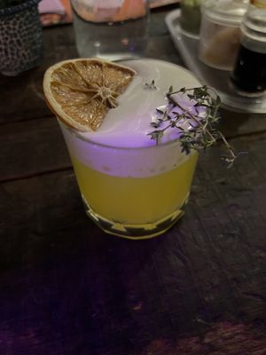 Summer fizz mocktail  at Golden State Vegan Sushi in Bangkok