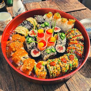 Sushi Party Set - 32 piece Mixed Sushi Rolls at Golden State Vegan Sushi in Bangkok