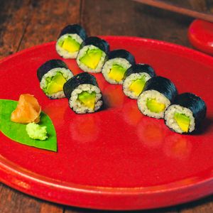 Avocado Maki - Fresh Avocado at Golden State Vegan Sushi in Bangkok