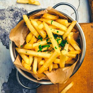 Crispy Fries served with Natural Mayo at Golden State Vegan Sushi in Bangkok