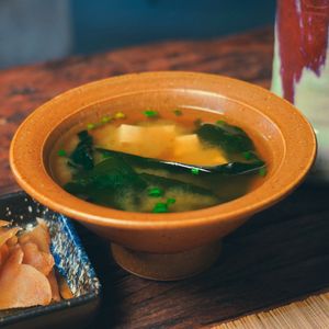 Miso Soup at Golden State Vegan Sushi in Bangkok