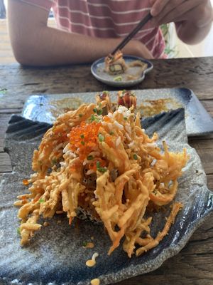 Volcano mountain which was not very flavoursome.   at Golden State Vegan Sushi in Bangkok