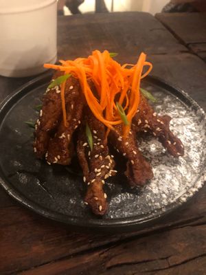 Sticky Mushrooms at Golden State Vegan Sushi in Bangkok