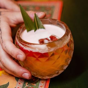 cocktail at Golden State Vegan Sushi in Bangkok