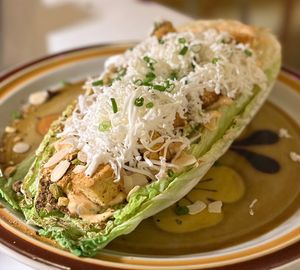 Grilled kimchi ranch salad  #Veganuary at Golden State Vegan Sushi in Bangkok