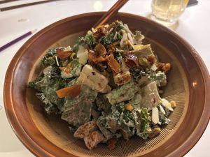Kale salad  at Golden State Vegan Sushi in Bangkok