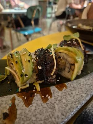 Caterpillar at Golden State Vegan Sushi in Bangkok