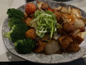 Sweet and sour pork   at Shizuku Ramen & Craft Beer in Abbotsford