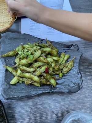 edamame!!!!  at Takato in Fort Lauderdale