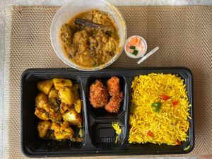 Chick’n Hyderabadi

(latest packaging on December 2021 for delivery) at Crown Colony Cuisine in Petaling Jaya