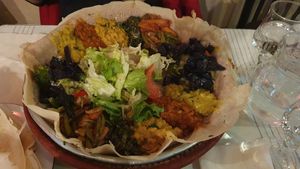 Vegan plate at Godjo in Paris