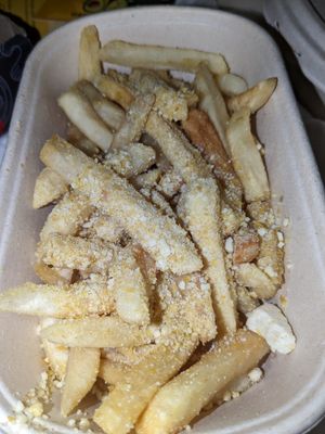 Parmesan Fries With Truffle Mayo on side at The Bodhi Cafe in Mumbai