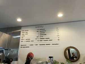 Coffee menu  at Source Coffeehouse in Bridgeport
