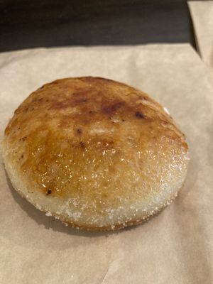 Banana brûlée donut  at Source Coffeehouse in Bridgeport