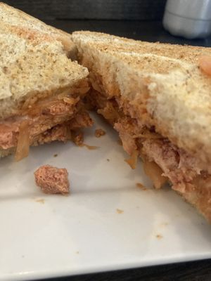 Tofu Reuben  at Source Coffeehouse in Bridgeport