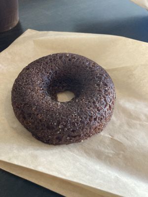 apple cider donut!  at Source Coffeehouse in Bridgeport
