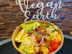 Buddha bowl👍 at Vegan Earth in Ayr