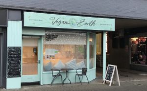 Vegan Earth - love the bright colour, made it easy to find as we drive through Ayr   at Vegan Earth in Ayr