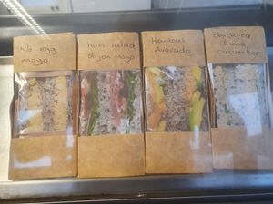 Sandwiche's at Vegan Earth in Ayr