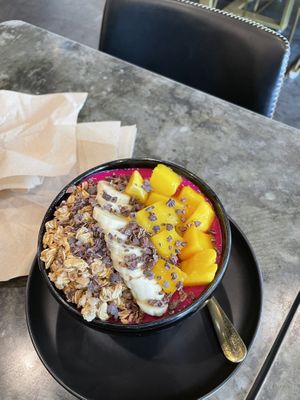 Açaí bowl “the perfect pitaya"  at BARVIDA in Darien