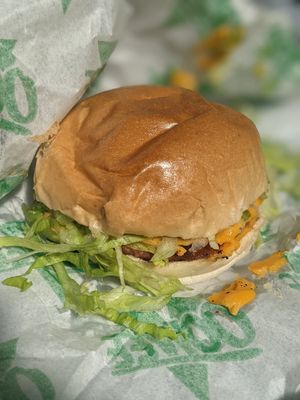 Cheeseburger at Oowee Vegan in South West London