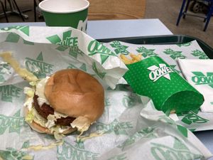 Tasted better than it looks.  😂  at Oowee Vegan in South West London