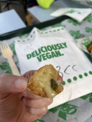 Chilli cheese nuggets  at Oowee Vegan in South West London