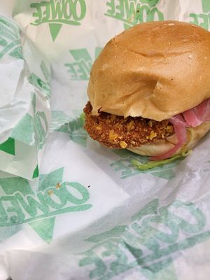 Burger 1 at Oowee Vegan in South West London