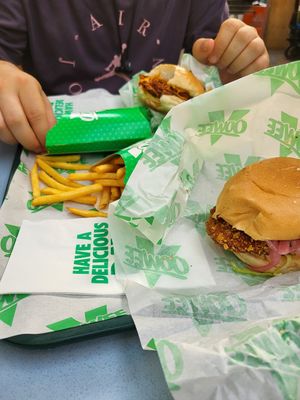 Burgers at Oowee Vegan in South West London