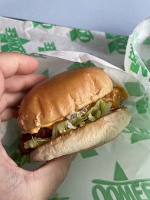 Burger  at Oowee Vegan in South West London