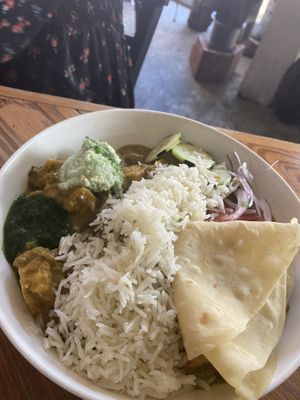 The curry of the day with tofu—so good   at Carmo in New Orleans