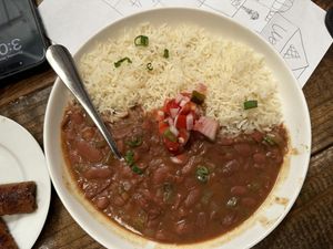 Rice and beans - 15$  at Carmo in New Orleans
