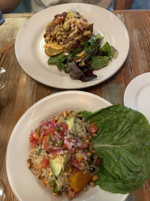 Potato’s and beans and ceviche   at Carmo in New Orleans