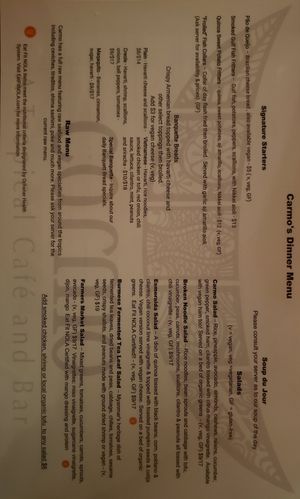 Apps at Carmo in New Orleans