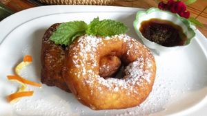 Picarones - Peruvian Sweet Potato Doughnuts at Carmo in New Orleans