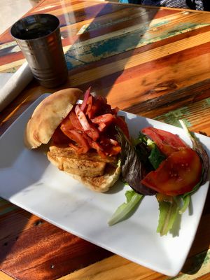 Pan con something with a C....veganized at Carmo in New Orleans