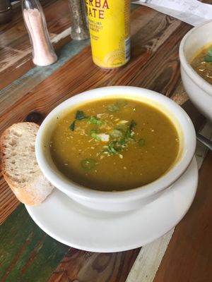 Vegan Pumpkin Soup at Carmo in New Orleans