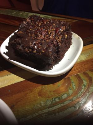 Kahlua chocolate cake, yum! at Carmo in New Orleans