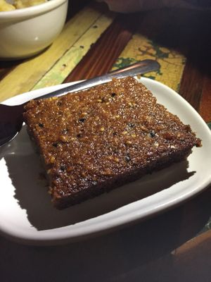 Banana cake, still yum but slightly less so at Carmo in New Orleans