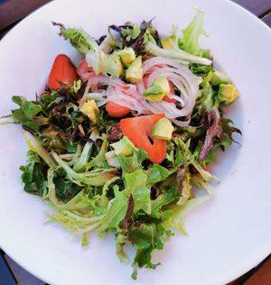 California salad at Milestones in Victoria