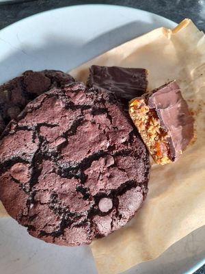 Goodies at New Dawn Vegan Coffee Shop in Borrowdale