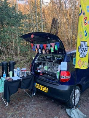 Extra mulled wine in those flasks for the autumn and winter chill! at New Dawn Vegan Coffee Shop in Borrowdale