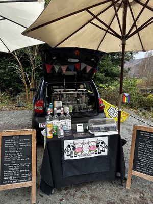   at New Dawn Vegan Coffee Shop in Borrowdale