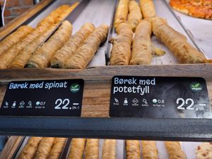 Vegan børek at Backstube in Fredrikstad