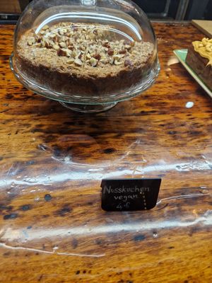 Nusskuchen at [why not] Café in Hamburg