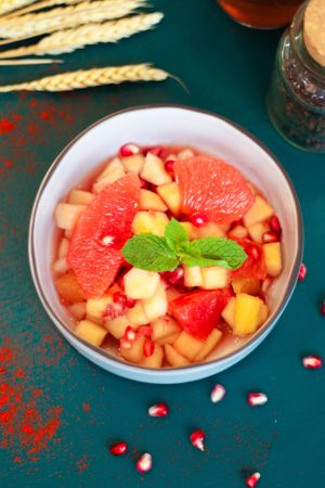 Mama Nissa fruit dessert – Algerian restaurant & caterer in Paris near Châtelet Les Halles at Mama Nissa in Paris